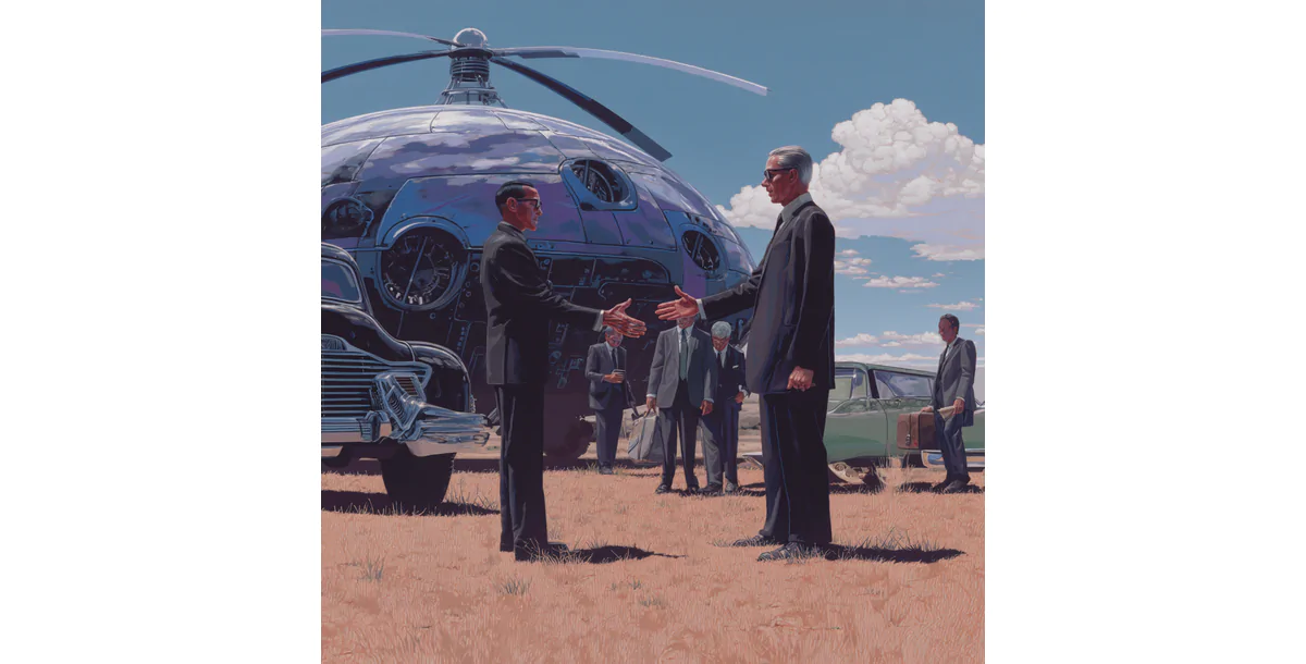 UFOと黒服の男たち